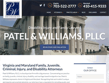 Tablet Screenshot of patelwilliams.com